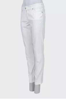 Джинси slim fit в анімалістичний принт