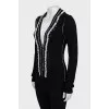 Fitted cardigan decorated with beadsb