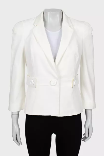 White button down jacket