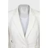 White button down jacket