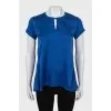 A-line blouse with short sleeves