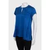 A-line blouse with short sleeves
