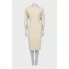 Wool dress with patch pockets