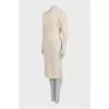 Wool dress with patch pockets