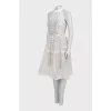 Fitted dress with embroidered print