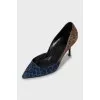 Animal print suede shoes