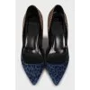 Animal print suede shoes