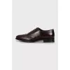 Men's leather brogues burgundy