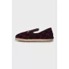 Men's insulated moccasins with print