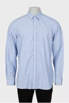 Men's striped loose fit shirt