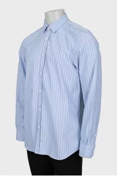 Men's striped loose fit shirt