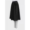 Wool wrap midi skirt