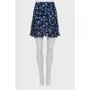 Mixed color miniskirt
