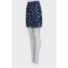 Mixed color miniskirt