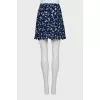 Mixed color miniskirt