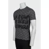Men's T-shirt with polka dot print