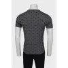 Men's T-shirt with polka dot print