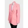 Pink jacket with double collar
