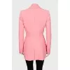 Pink jacket with double collar
