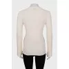 Fitted ribbed wool sweater