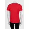 Straight fit T-shirt with gold print
