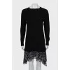 Animal print combination dress