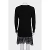 Animal print combination dress