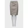 Combined skirt with tag