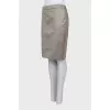 Combined skirt with tag