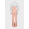 Suit with palazzo trousers and embroidery