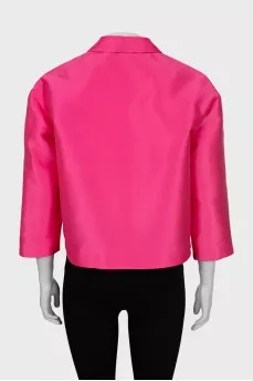 Pink jacket without fastening