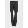 Charcoal straight leg jeans