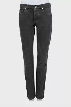 Charcoal straight leg jeans