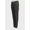 Charcoal straight leg jeans