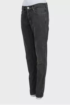 Charcoal straight leg jeans