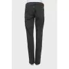 Charcoal straight leg jeans