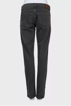 Charcoal straight leg jeans