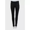 Printed skinny fit jeans