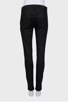 Printed skinny fit jeans