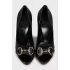 Leather shoes with signature embossing