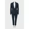 Suit in houndstooth print