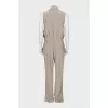 Silk jumpsuit with tie