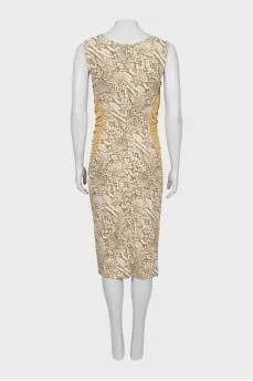 Animal print midi dress