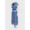 Ruffle Tie Woven Dress