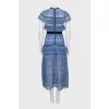 Ruffle Tie Woven Dress
