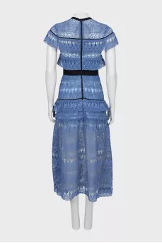 Ruffle Tie Woven Dress