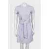 Mini dress with accent waist