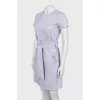 Mini dress with accent waist