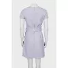 Mini dress with accent waist