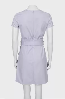 Mini dress with accent waist